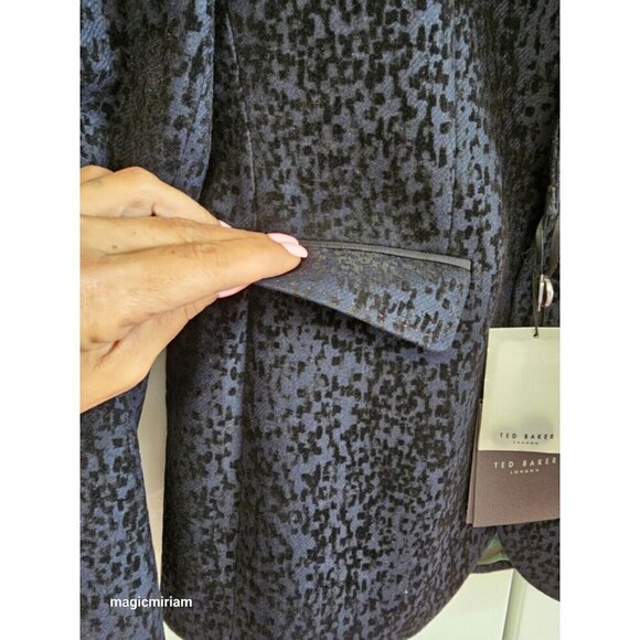 BNWT Ted Baker London Sherman Speckled Velvet Blazer - Picture 4 of 16